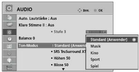 LG 47LH3000AEU - TONEINSTELLUNG - OPTION BENUTZER - 2