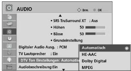 LG 47LH3000AEU - DTV-AUDIOEINSTELLUNG (NUR IM DIGITALMODUS) - 2