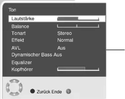 GRUNDIG Lenaro 32 LXW 82 8630 IDTV - Ton-Einstellungen - 1