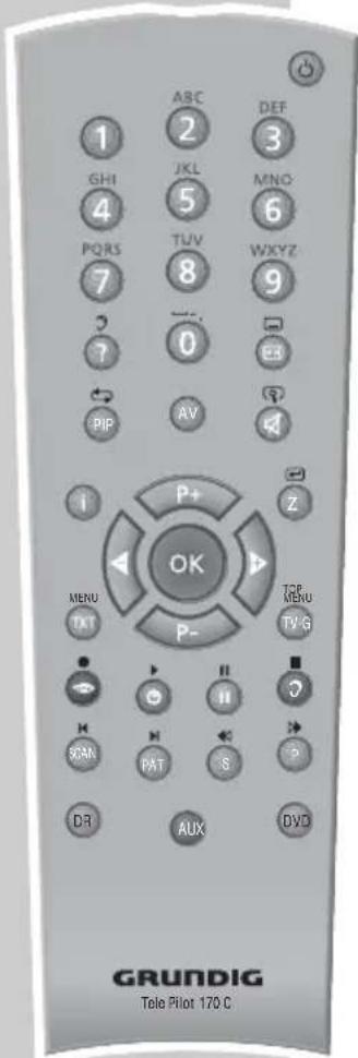 GRUNDIG Lenaro 32 LXW 82 8630 IDTV - Die Fernbedienung - 1