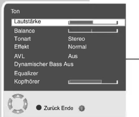 GRUNDIG Lenaro 27 LXW 70 7731 IDTV - Ton-Einstellungen - 1