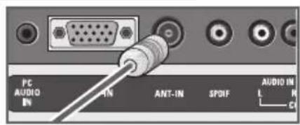 GRUNDIG Lenaro 19 LXW 49-7741 DVB-T - Antenne und Netzkabel anschließen - 2