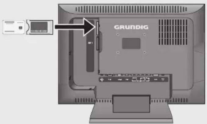 GRUNDIG Lenaro 19 LXW 49-7741 DVB-T - Common Interface einschieben - 1