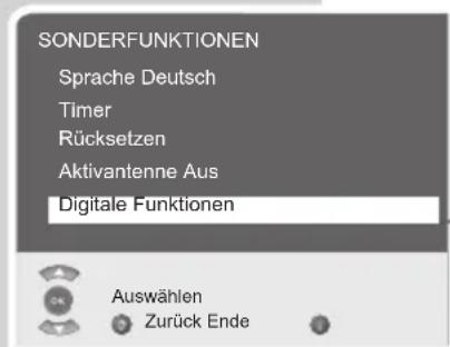 GRUNDIG Lenaro 19 LXW 49-7741 DVB-T - Einstellungen für digitale Fernseh-Programme - 1