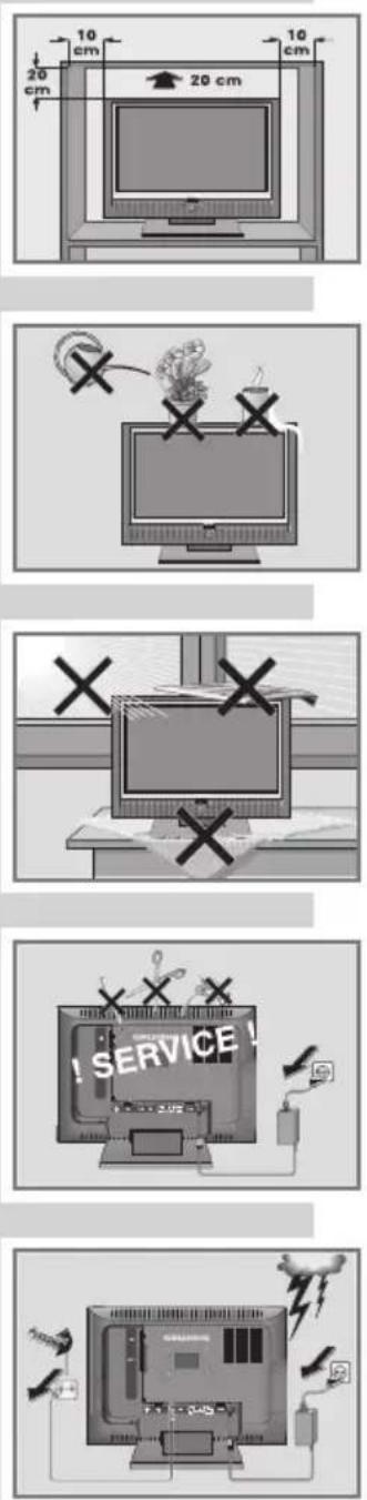 GRUNDIG Lenaro 19 LXW 49-7741 DVB-T - AUFSTELLEN UND SICHERHEIT - 1