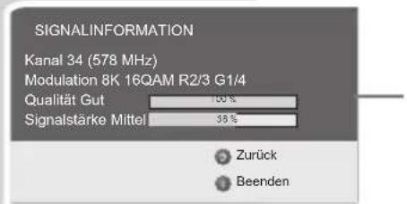 GRUNDIG Lenaro 19 LXW 49-7741 DVB-T - Signalinformationen einblenden - 1