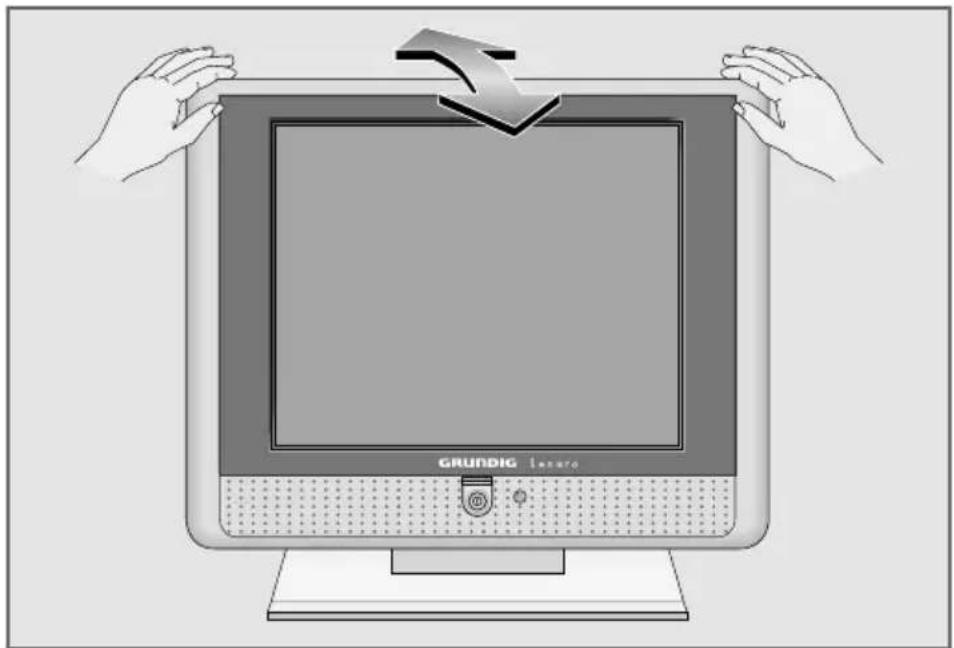 GRUNDIG Lenaro 19 LCD 49-7710 - Neigungswinkel des Bildschirmes anpassen - 1