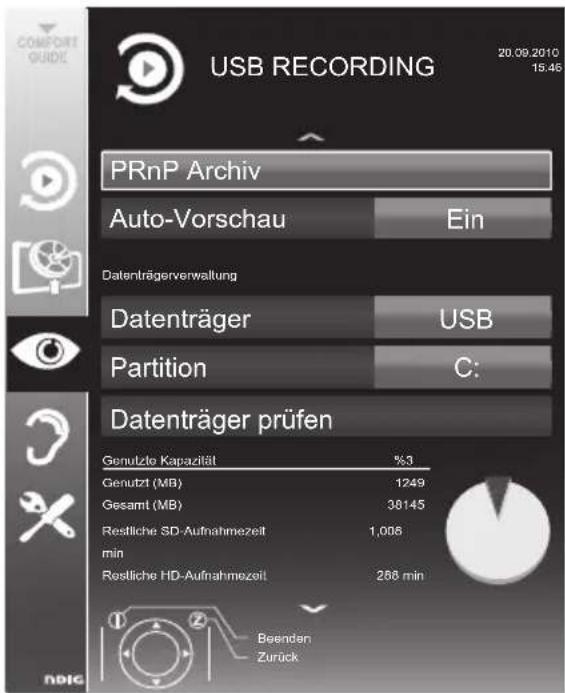 GRUNDIG Hamburg 32 VLC 8140 S - Menü anwählen - 1