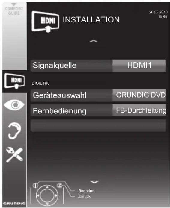 GRUNDIG Hamburg 32 VLC 8140 S - Gerätesteuerung - 1