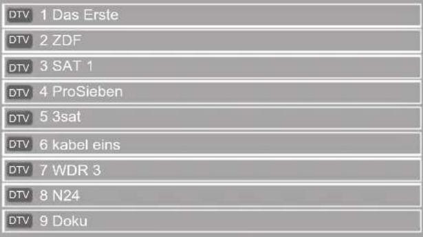 GRUNDIG Hamburg 22 LED - Programmtabelle - 2