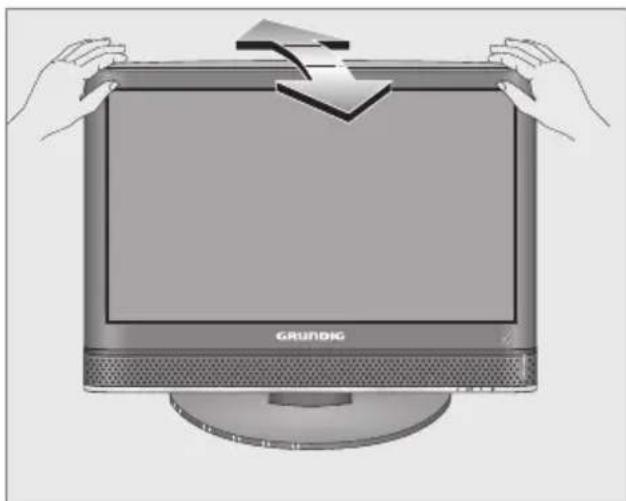 GRUNDIG Hamburg 22 LED - Neigungswinkel des Bildschirmes anpassen - 1