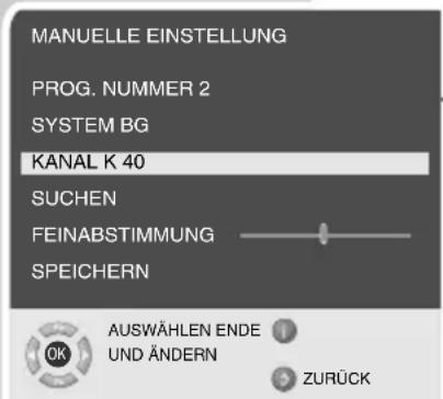 GRUNDIG Davio 20 LCD 51-5700 BS - Fernseh-Programme durch Eingabe der Kanalzahlen einstellen - 1