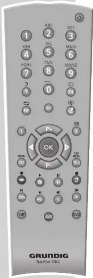 GRUNDIG Davio 20 LCD 51 5732 DVB T - Die Fernbedienung - 1
