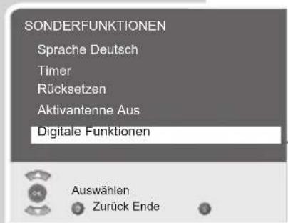 GRUNDIG Davio 20 LCD 51 5732 DVB T - Einstellungen für digitale Fernseh-Programme - 1