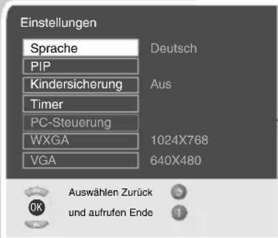 GRUNDIG Cinemo 46 LXW 117-8735 REF - Sprache der Benutzerführung ändern - 1