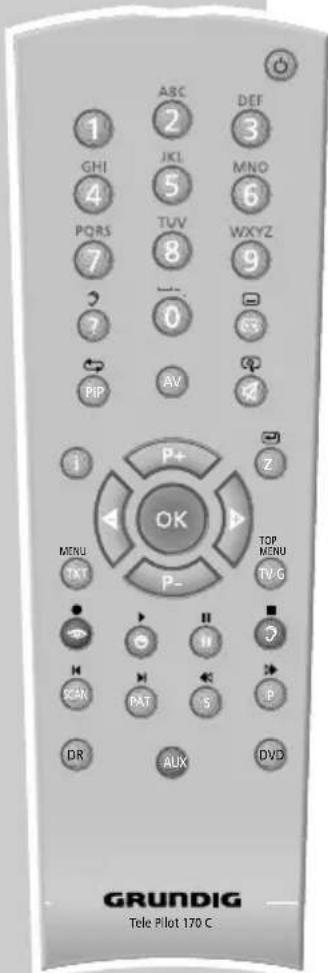 GRUNDIG Cinemo 46 LXW 117-8735 REF - Die Fernbedienung - 2