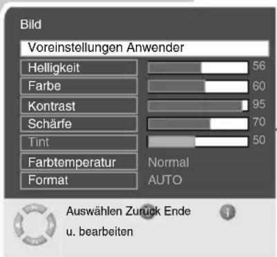 GRUNDIG Cinemo 46 LXW 117-8735 REF - Bild-Einstellungen - 1
