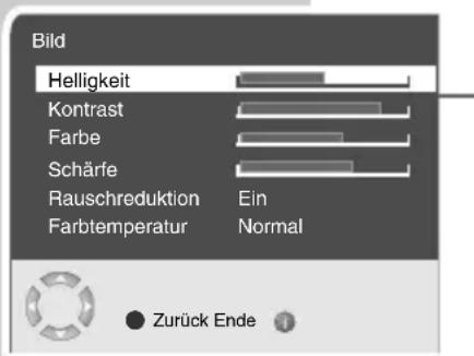 GRUNDIG Cinaro 26 LXW 68 6612 - Bild-Einstellungen - 1