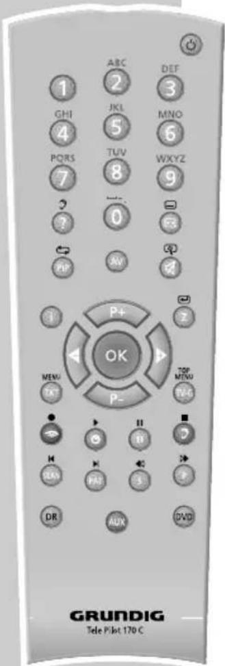 GRUNDIG Cinaro 26 LXW 68 6612 - Die Fernbedienung - 1