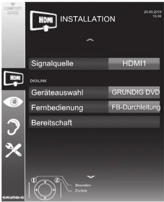 GRUNDIG 40 VLE 8041 S - Gerätesteuerung - 1