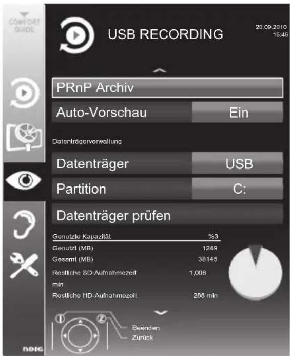GRUNDIG 40 VLE 8041 S - Menü anwählen - 1