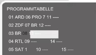 GRUNDIG 32LXW82-6711 - Programmbelegung ändern - 1