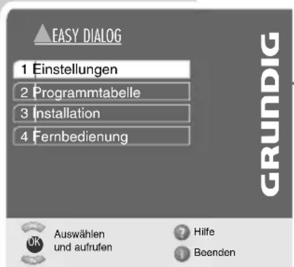 GRUNDIG 32LXW 82-9732 DL - So funktioniert das »Easy Dialog System« - 1