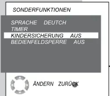 GRUNDIG 32 GLX 3922 - Kindersicherung abschalten - 1