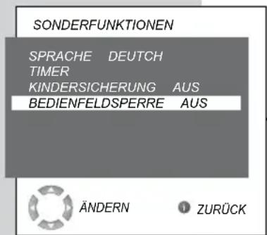 GRUNDIG 32 GLX 3922 - Bedienfeldsperre (Kindersicherung) - 3
