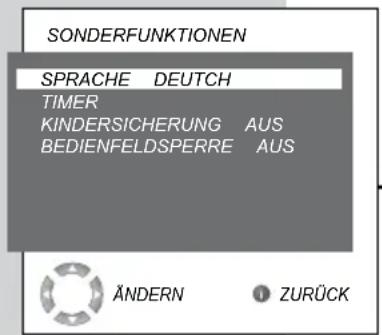 GRUNDIG 32 GLX 3922 - Bedienfeldsperre (Kindersicherung) - 1