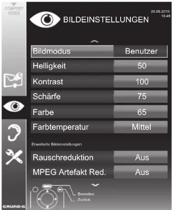 GRUNDIG 22 VLE 2100 - Bildeinstellungen - 1