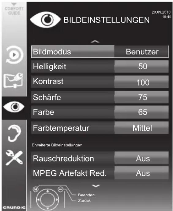 GRUNDIG 22 VLC 2103 C - Bildeinstellungen - 1