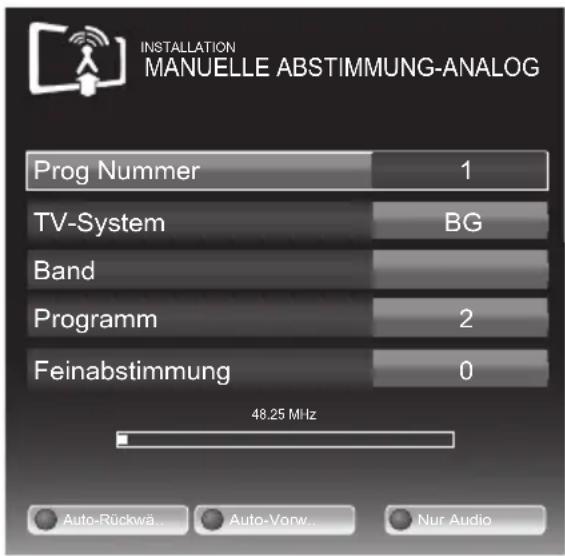GRUNDIG 22 VLC 2103 C - Analoge Fernseh-Programme durch Eingeben der Kanalzahlen einstellen - 1