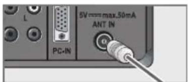 GRUNDIG 22 VLC 2103 C - Antenne und Netzkabel anschließen - 2