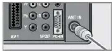 GRUNDIG 22 VLC 2000 T - Antenne und Netzkabel anschließen - 2