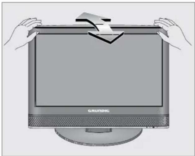 GRUNDIG 22 VLC 2000 T - Neigungswinkel des Bildschirmes anpassen - 1