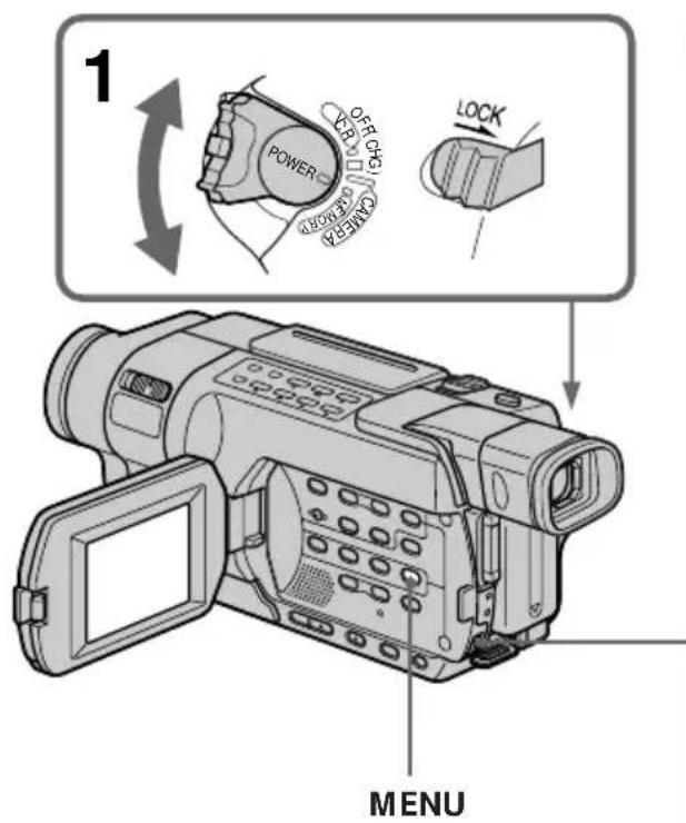 1 POWER OFF CTR RTR CAMERA LOCK MENU