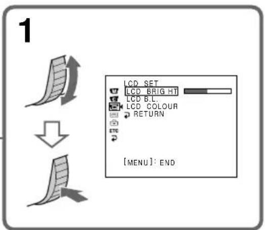 SONY DCR-TRV345 - De helderheid van het LCD scherm aanpassen - 2
