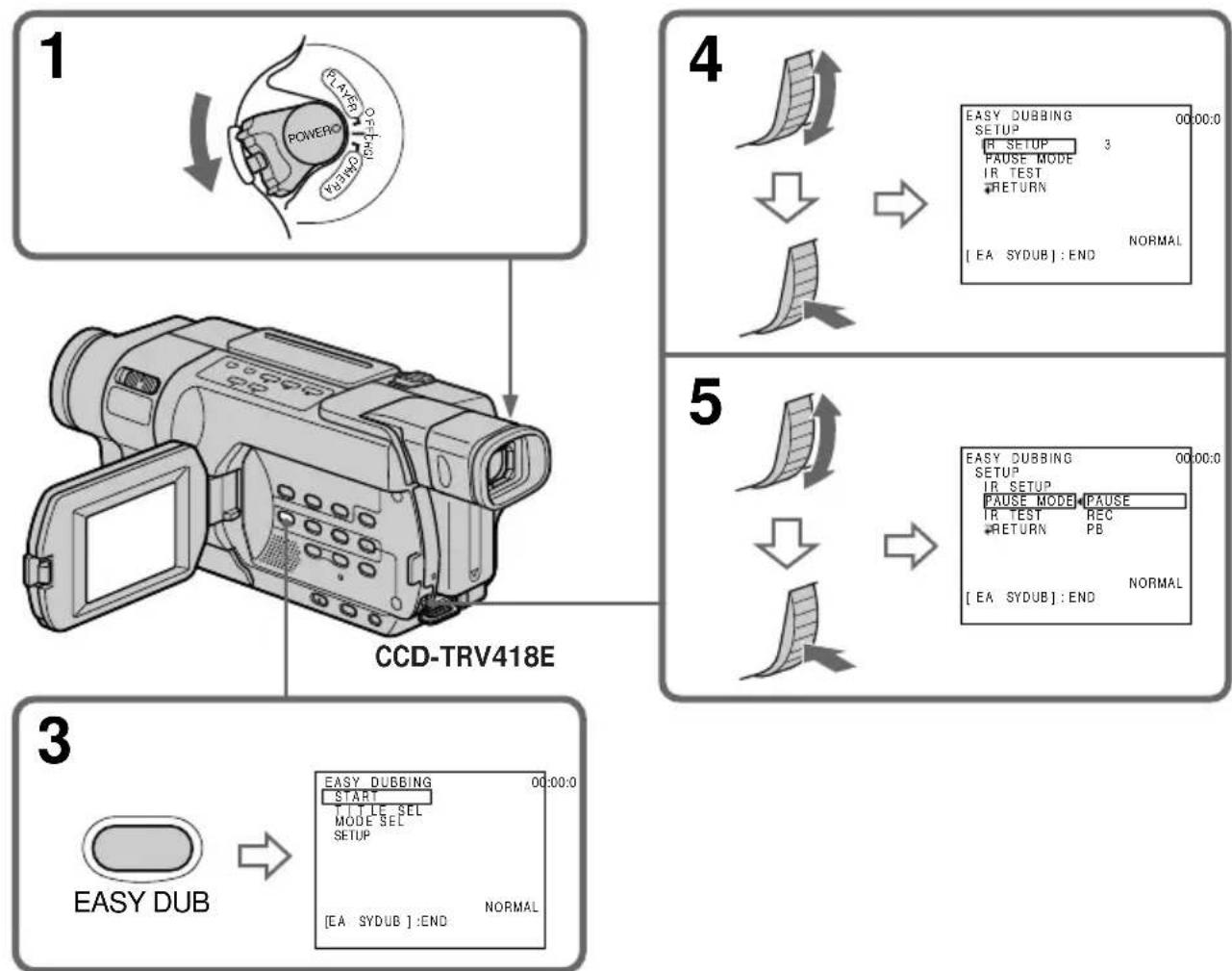 SONY DCR-TRV345 - Video-opnamen eenvoudig kopieren – Easy Dubbing - 1