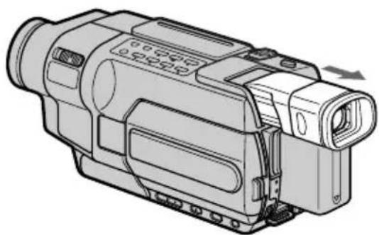 SONY DCR-TRV345 - Bij gebruik van een batterijpak met grote capaciteit - 1