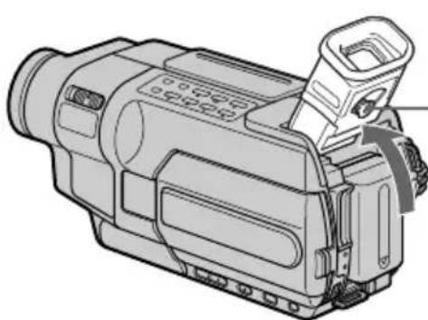 SONY DCR-TRV345 - De lens van het zoekerbeeld instellen - 1