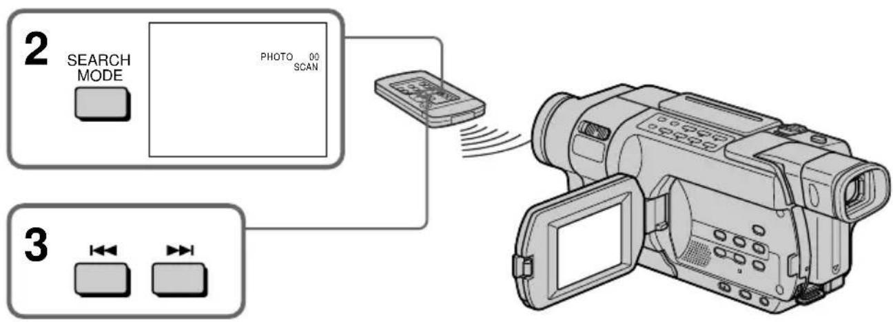 SONY DCR-TRV345 - Durchsuchen der Fotos (Foto-Scan) - 1