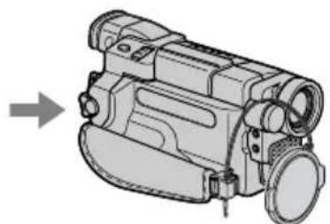 SONY DCR-TRV345 - Veilig vastmaken van de lensdop - 1