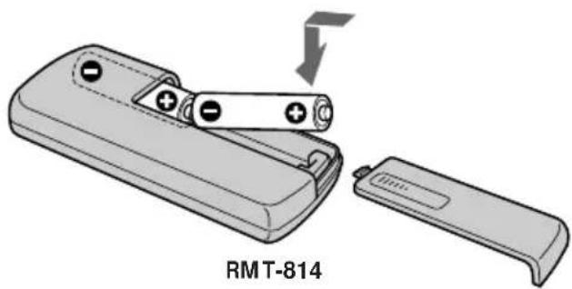 SONY DCR-TRV345 - Vorbereiten der Fernbedienung - 1
