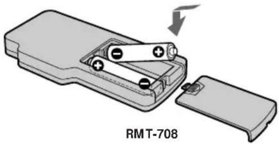 SONY DCR-TRV345 - Voorbereidingen voor afstandsbediening - 1