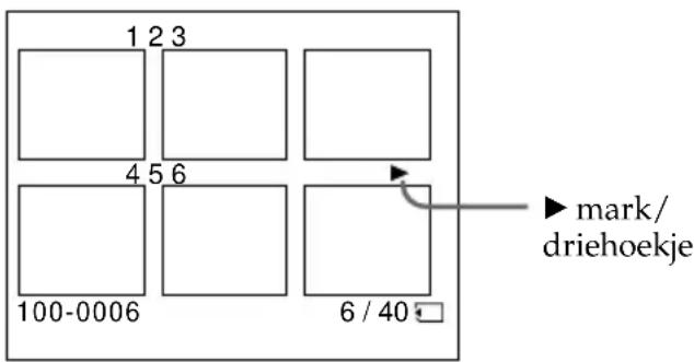 1 2 3 4 5 6 100-0006 6 / 40 ▶ mark/ driehoekje