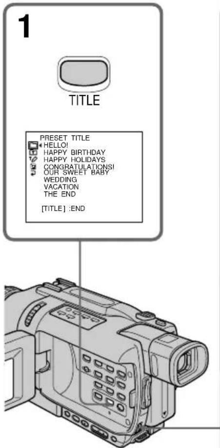 1 TITLE PRESET TITLE HELLO! HAPPY BIRTHDAY HAPPY HOLIDAYS CONGRATULATIONS! OUR SWEET BABY WEDDING VACATION THE END [TITLE] :END