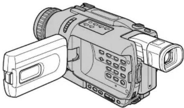 SONY DCR-TRV238 - Opnemen met het scherm in de spiegelstand - 1