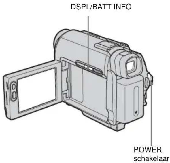DSPL/BATT INFO POWER schakelaar