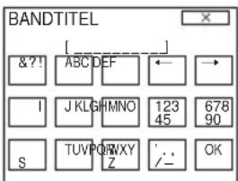 SONY DCR-HC16 - BANDTITEL - 1